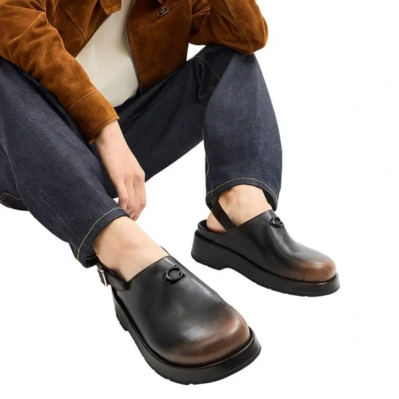 NWT COACH
Women's Sculpted C Loved Leather
Platform Clogs - Picture 6 of 16